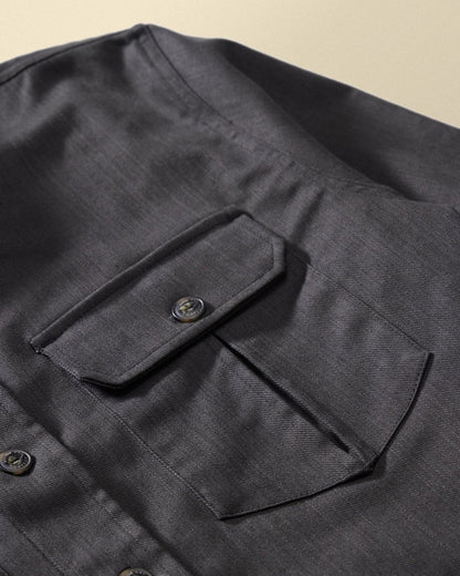 Draftsman Twill Slub Overshirt - My American Goods