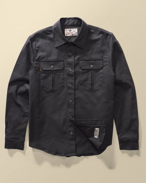 Draftsman Twill Slub Overshirt - My American Goods