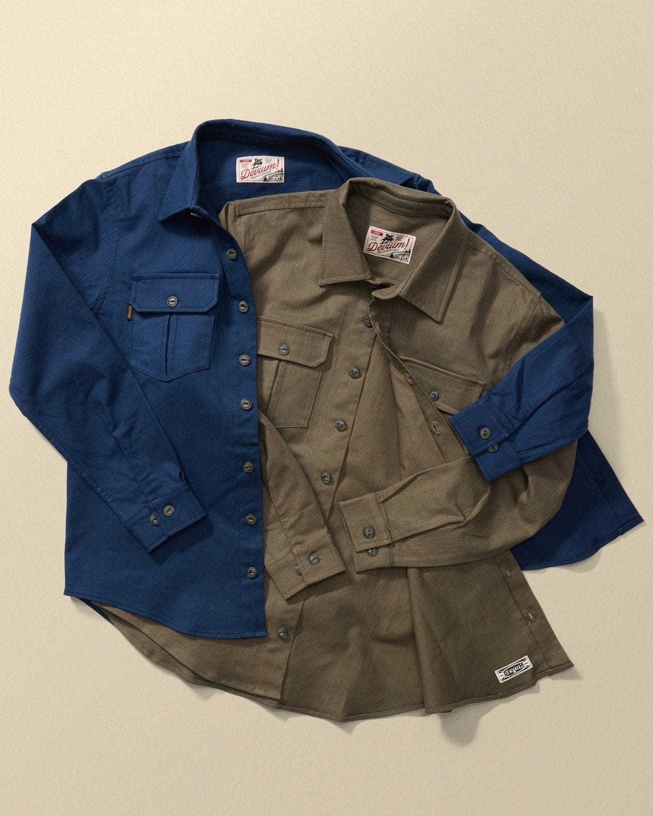 Devium Shirts Draftsman Twill Slub Overshirt