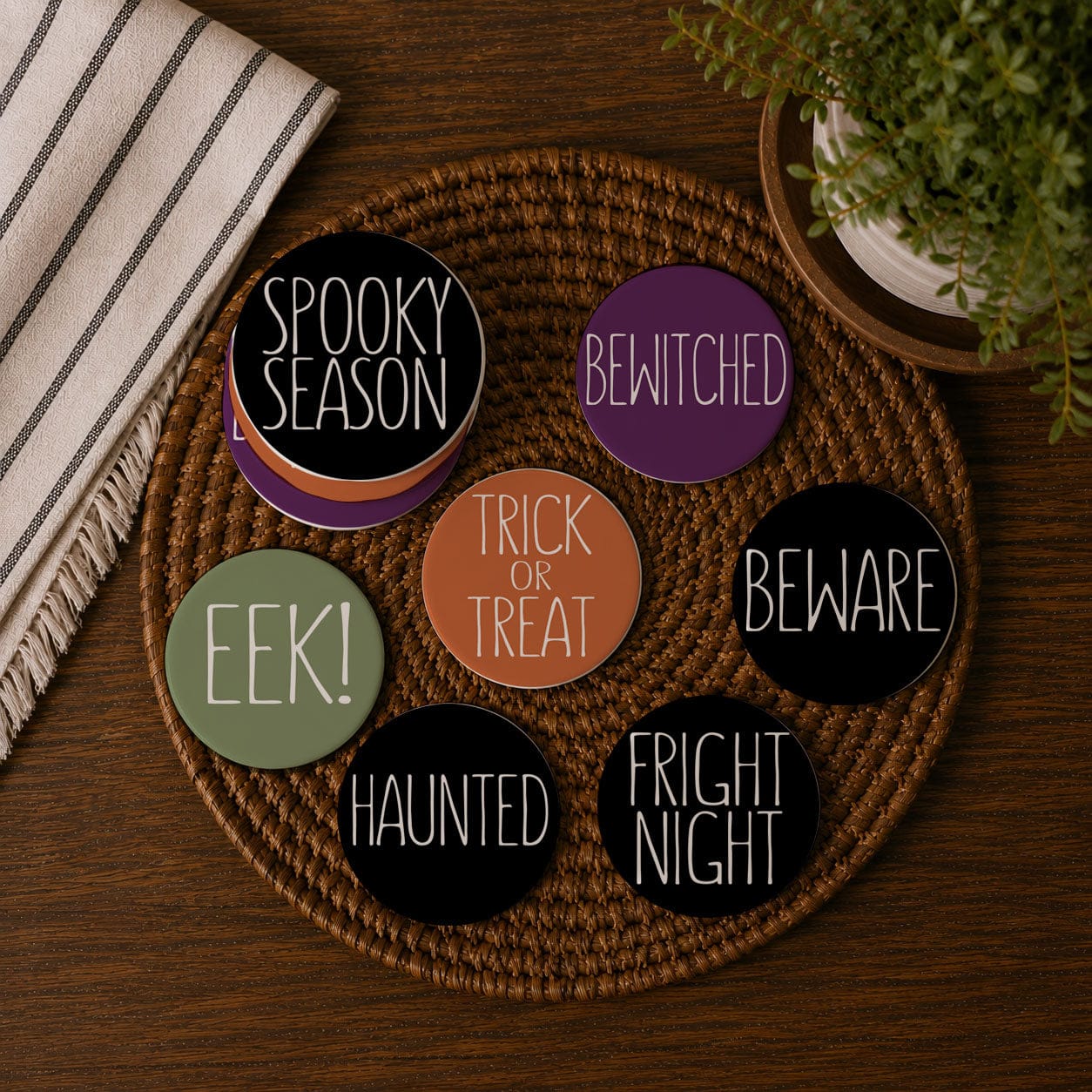Gia Roma Coaster Halloween Coasters
