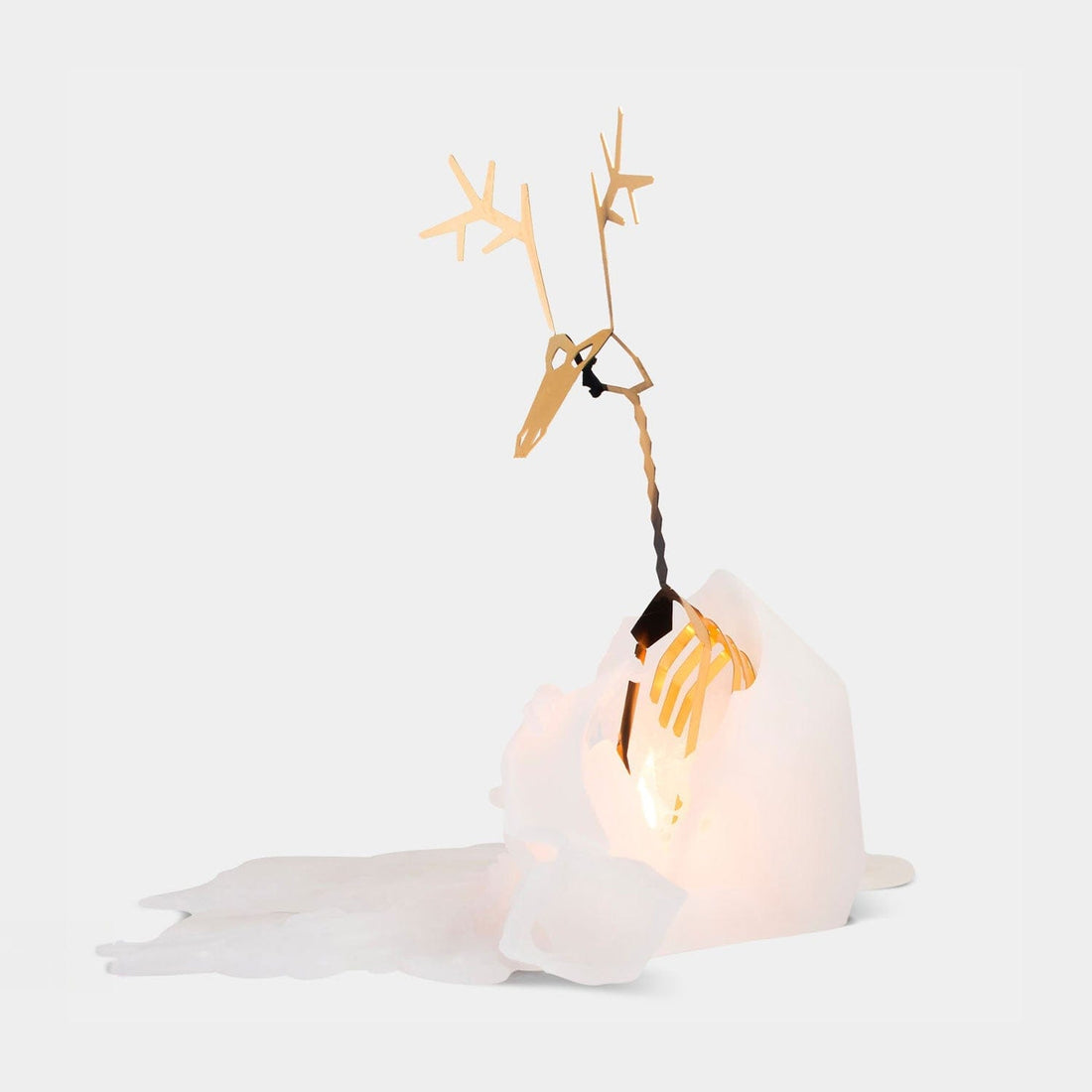 PyroPet Dyri Reindeer Candle - White - My American Goods