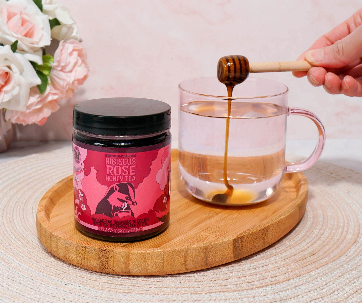 Hibiscus &amp; Rose Honey - My American Goods