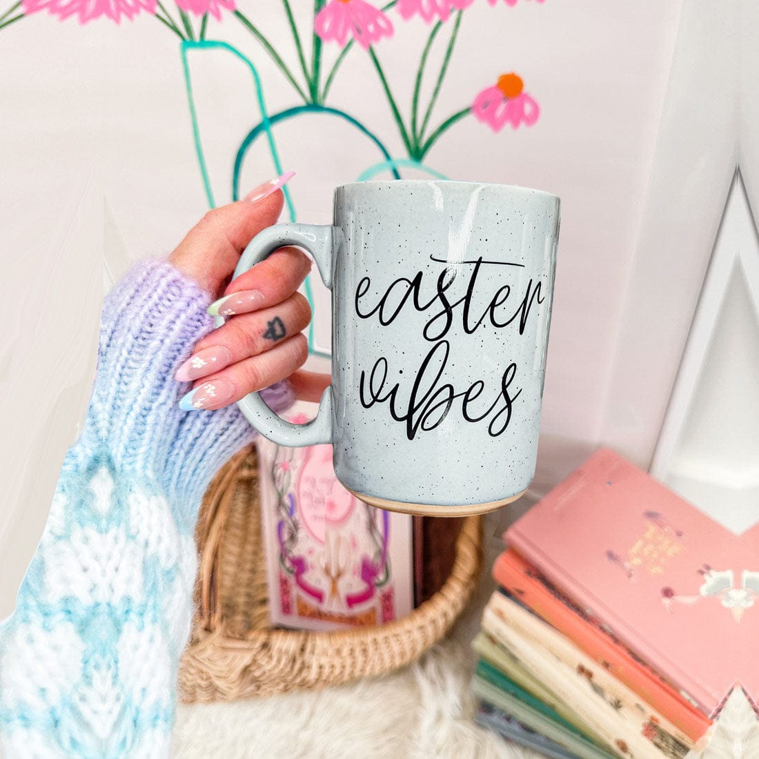 Gia Roma Coffee Mug, Easter Vibes Mug | Spring Coffee Mug 16oz