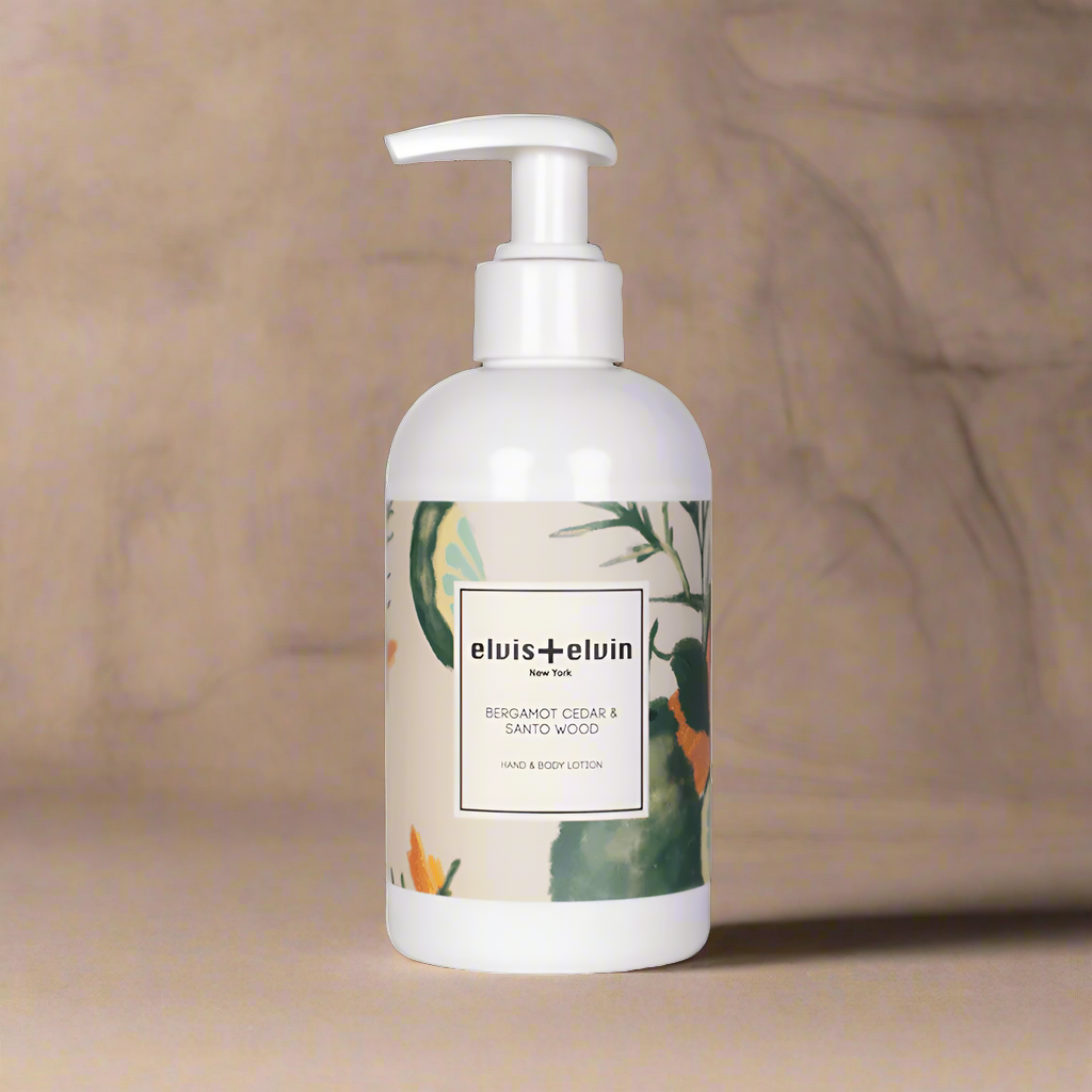 elvis+elvin Bergamot Cedar &amp; Santo Wood Hand &amp; Body Lotion 260ml - elvis+elvin