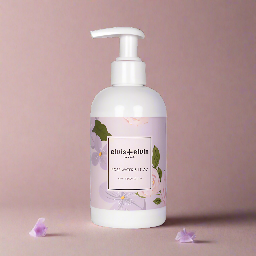 elvis+elvin Rose Water &amp; Lilac Hand &amp; Body Lotion 260ml - elvis+elvin