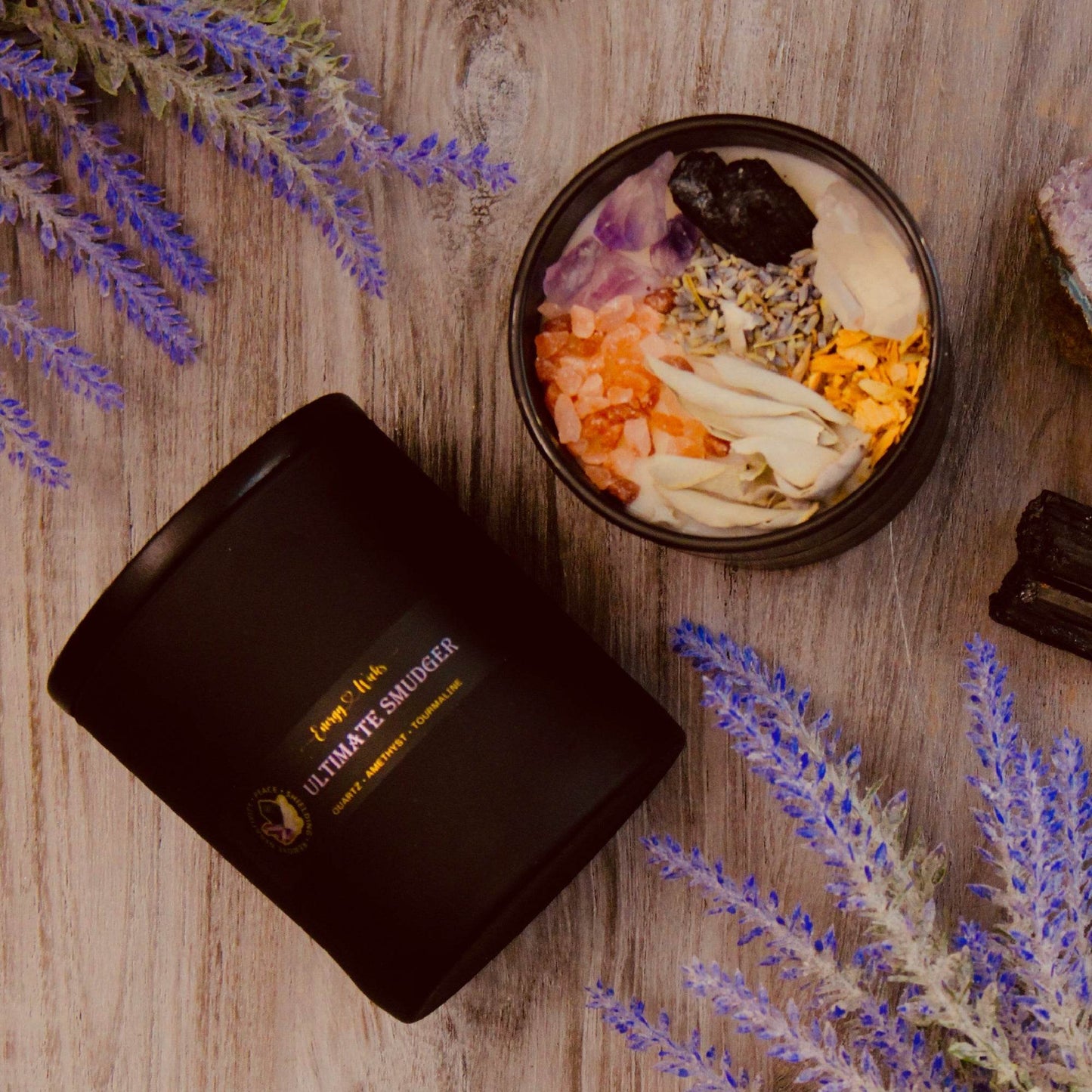 Ultimate Smudger Crystal Candle - My American Goods