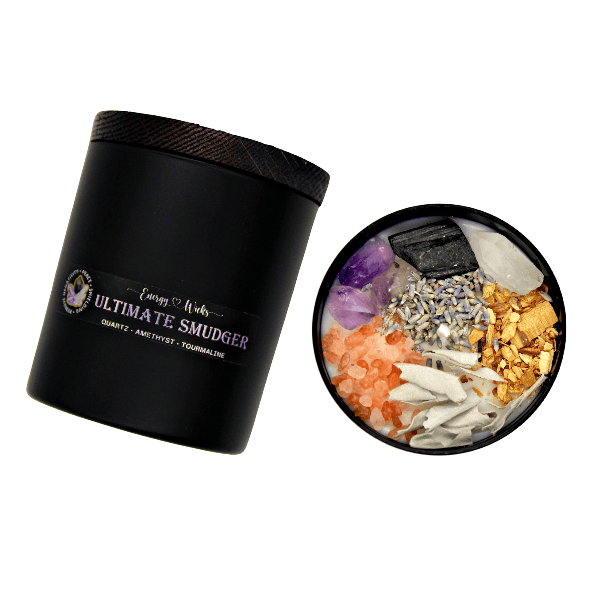 Ultimate Smudger Crystal Candle - My American Goods