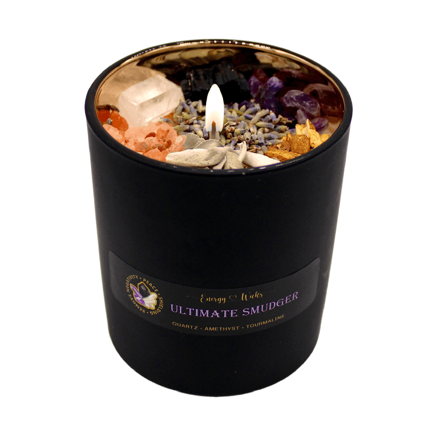 Ultimate Smudger Crystal Candle - My American Goods