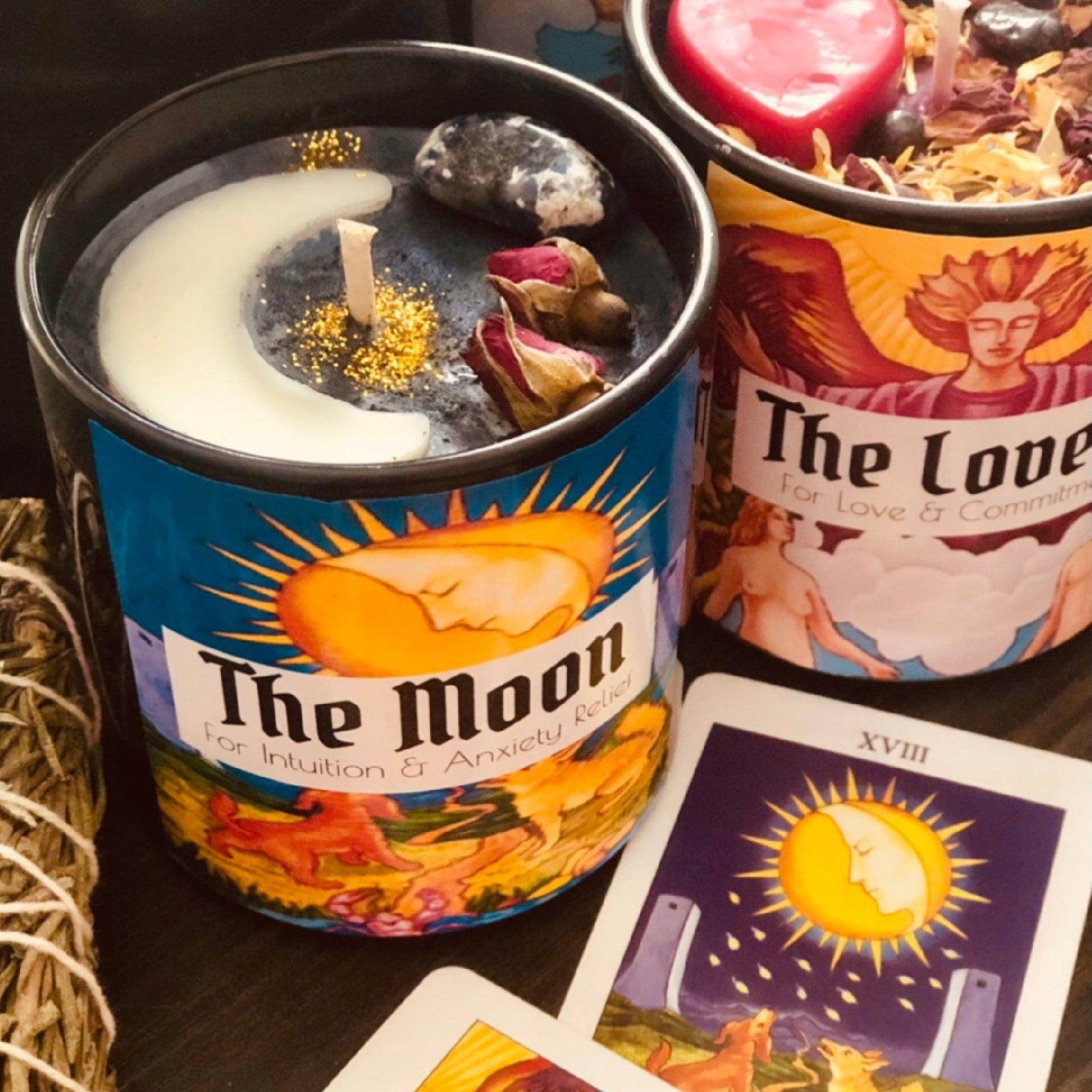 The Moon Tarot Candle - My American Goods