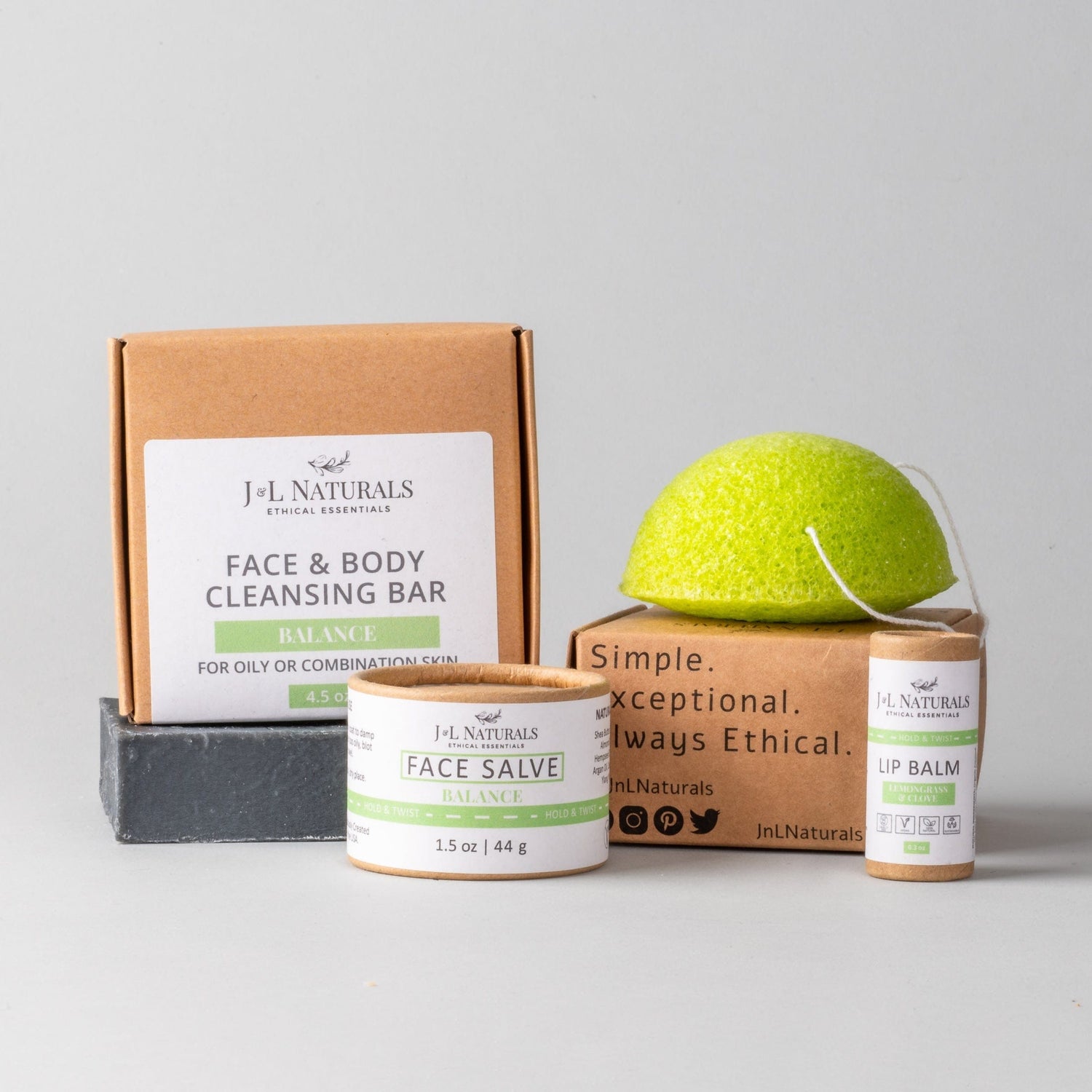 J&amp;L Naturals Skin Regimen Kit Essentials Skin Regimen Kit (4-Piece Set)