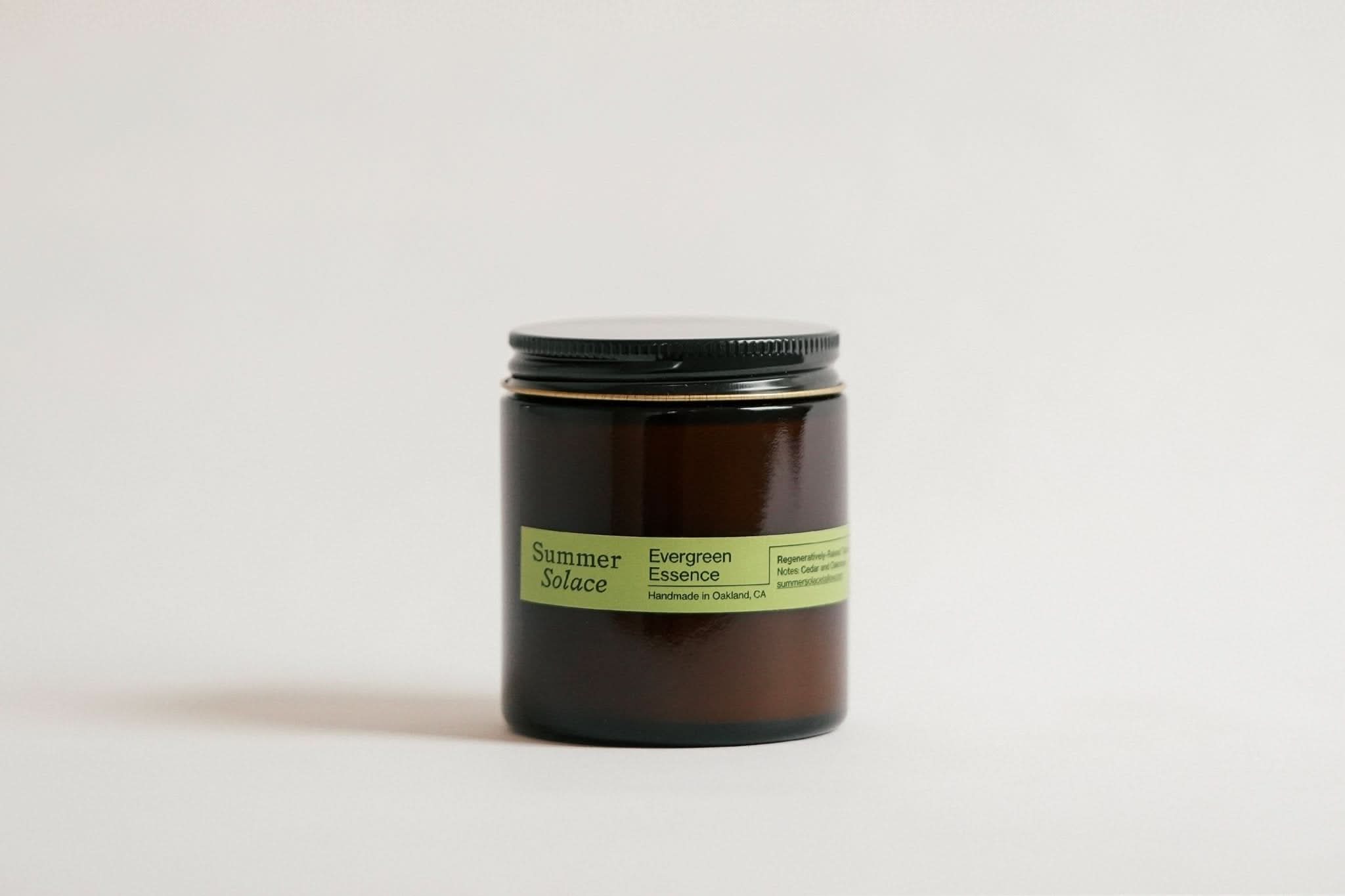 Summer Solace Tallow Tallow Candle Evergreen Essence – Travel Candle | Cedar &amp; Oakmoss