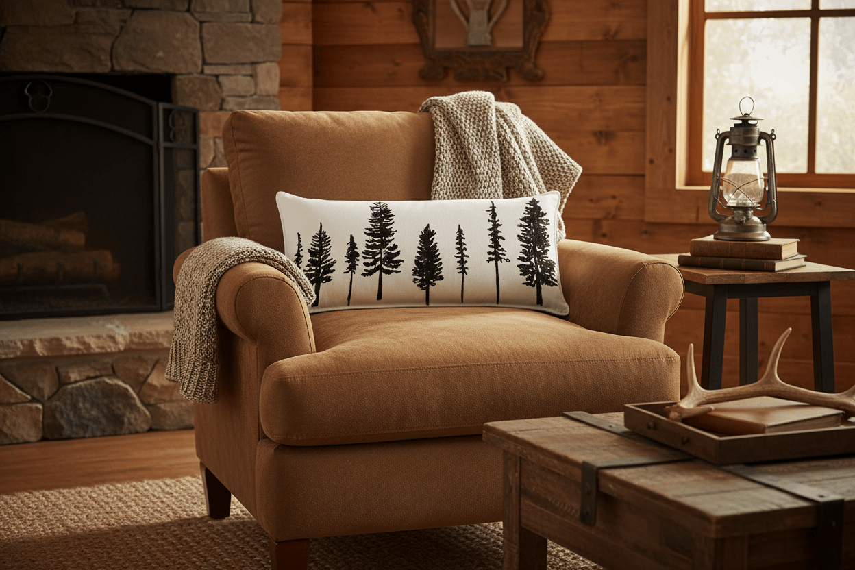 Evergreen Throw Pillow