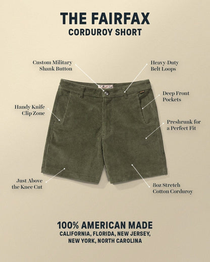 Fairfax Corduroy Shorts