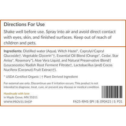 Room Spray: Spiced Cider - My American Goods