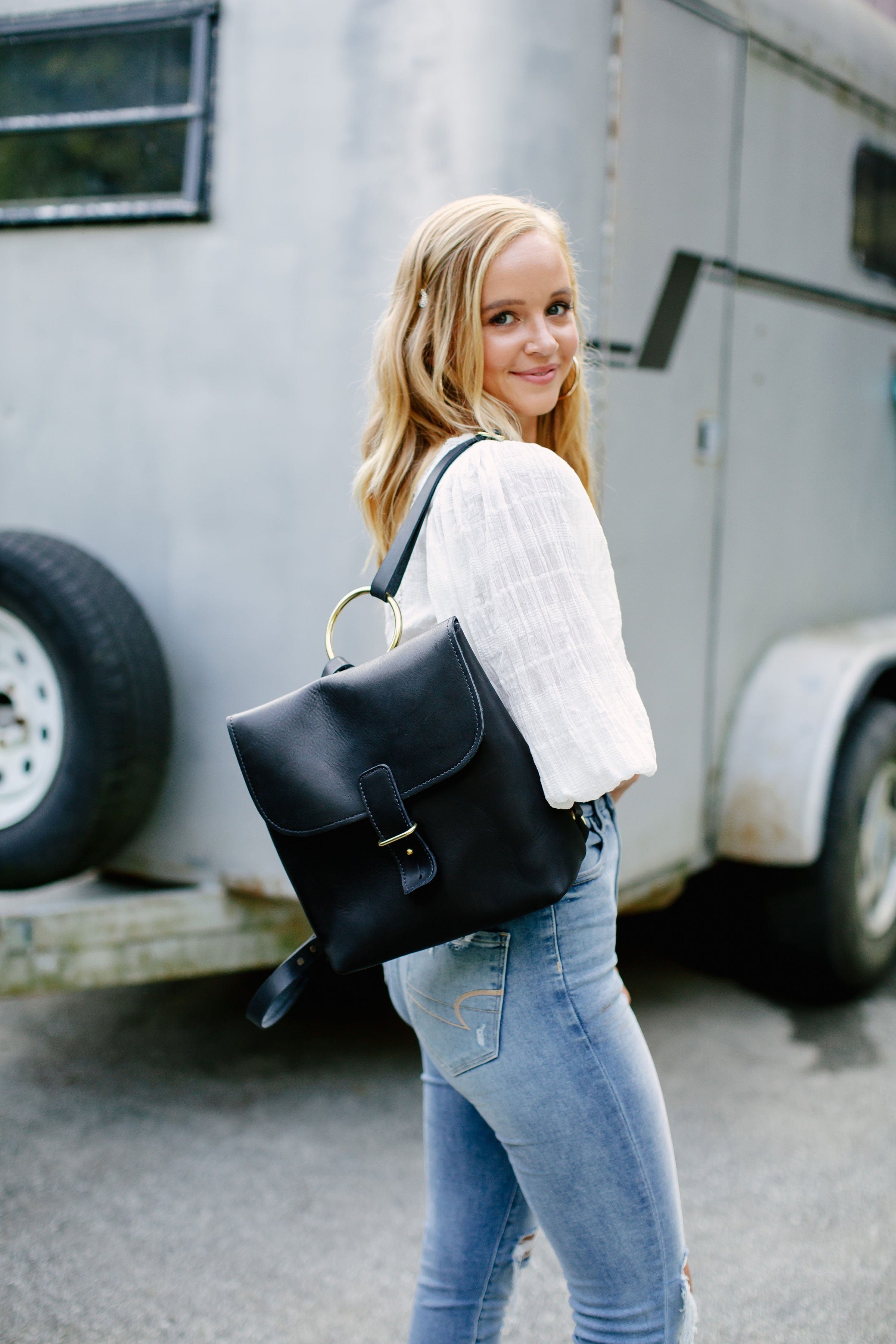Urban Southern Bags Black Monterey Backpack