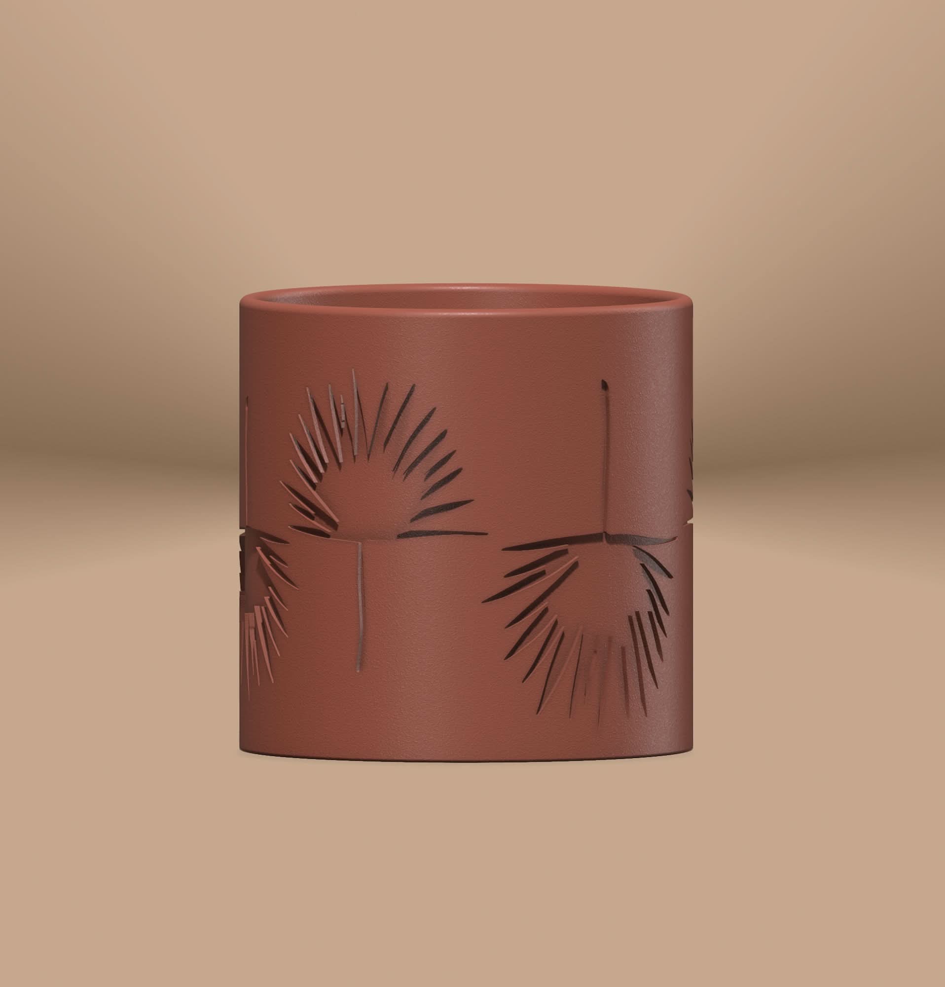 Rosebud HomeGoods Pots &amp; Planters Terracotta / 4 / With Drip Tray Fan Palm Pot