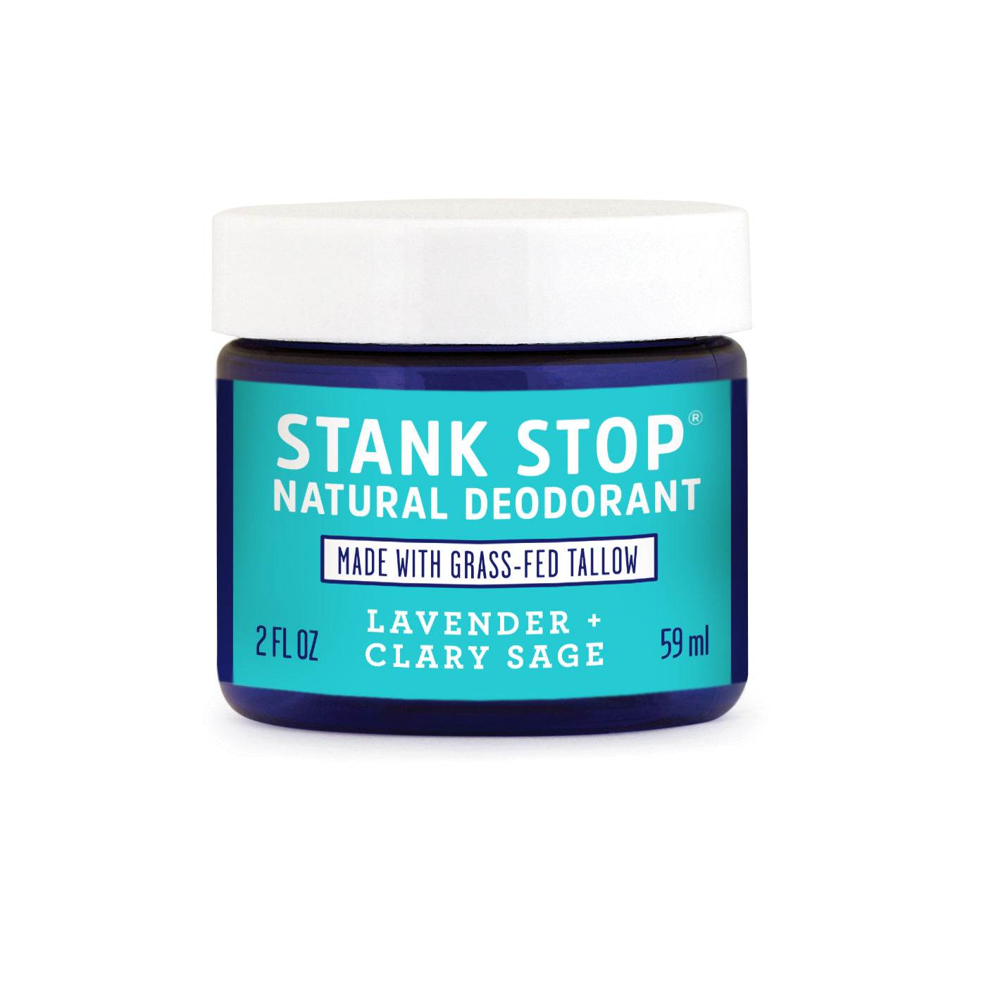 Stank Stop Cream Deodorant, Lavender+Sage, 2 Oz - My American Goods