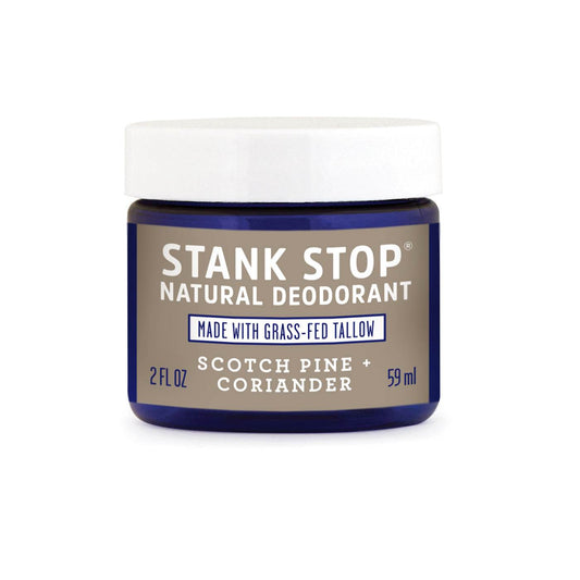 Stank Stop Cream Deodorant, Scotch Pine+Coriander, 2 Oz - My American Goods
