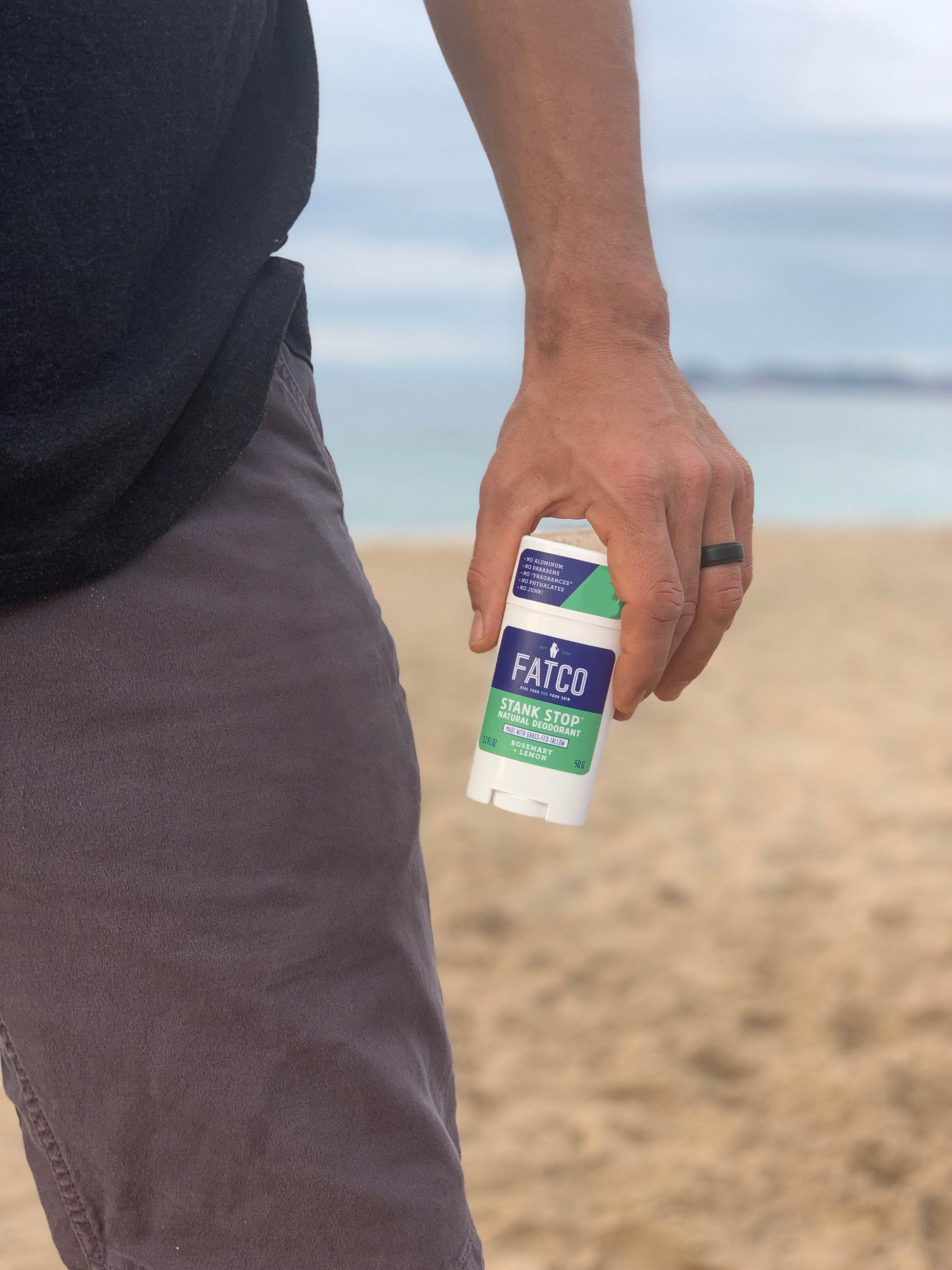 Stank Stop Deodorant Stick, Rosemary+Lemon, 1.7 Oz - My American Goods