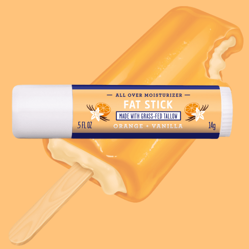 Tallow Stick, Orange + Vanilla, 0.5 Oz - My American Goods