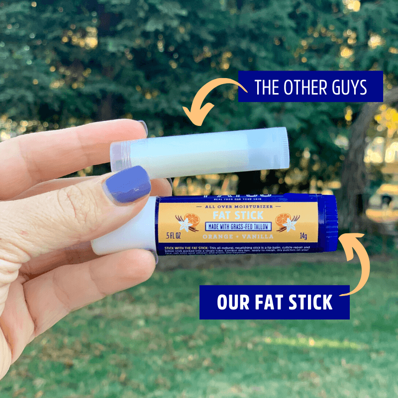 Tallow Stick, Orange + Vanilla, 0.5 Oz - My American Goods