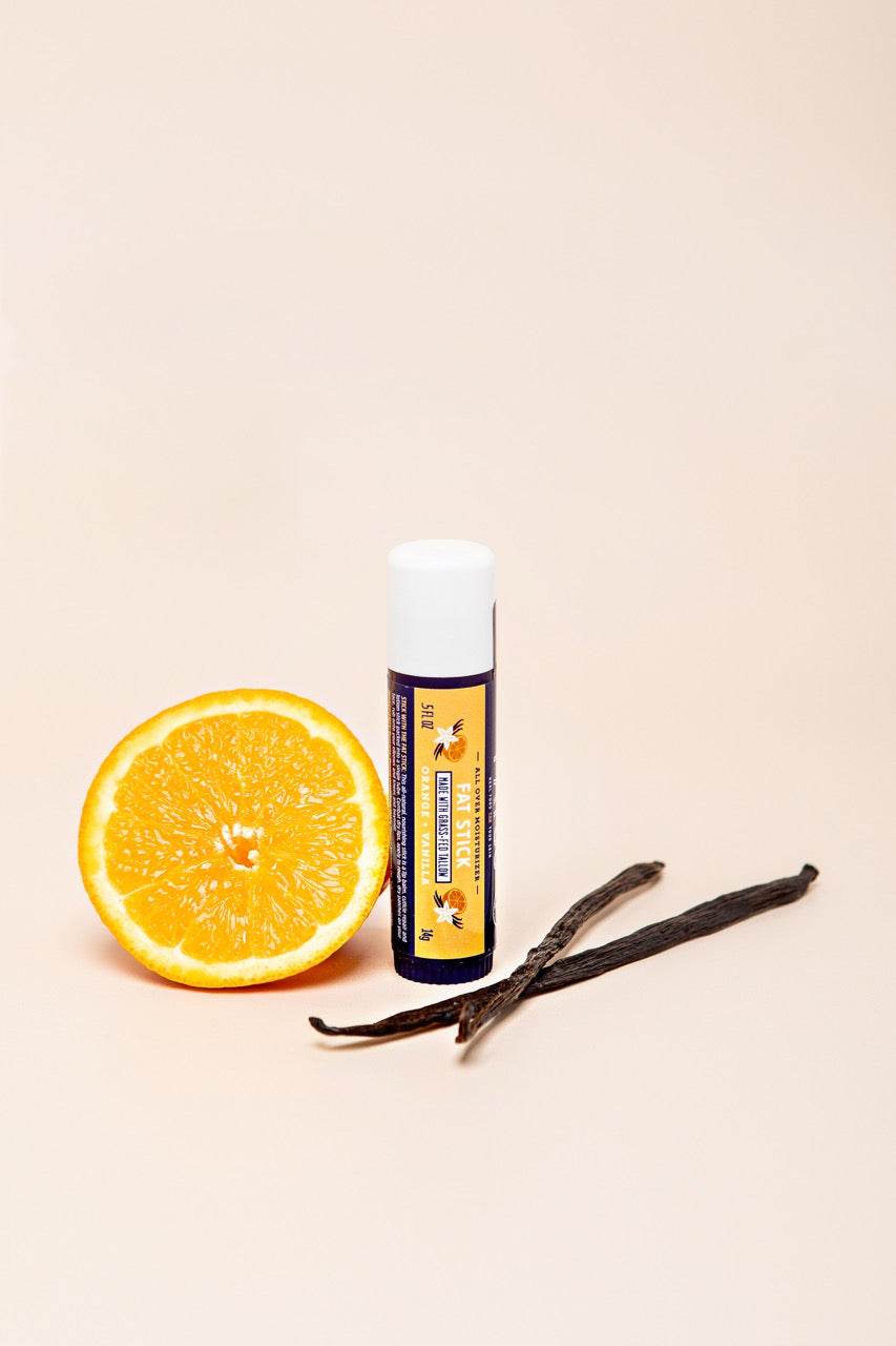 Tallow Stick, Orange + Vanilla, 0.5 Oz - My American Goods