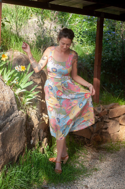 Field Day Dress Brigid Jumper in Patchwork Party
