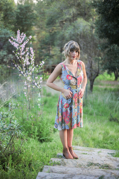 Field Day Dress Sheet Dress in Patchwork Party Challis