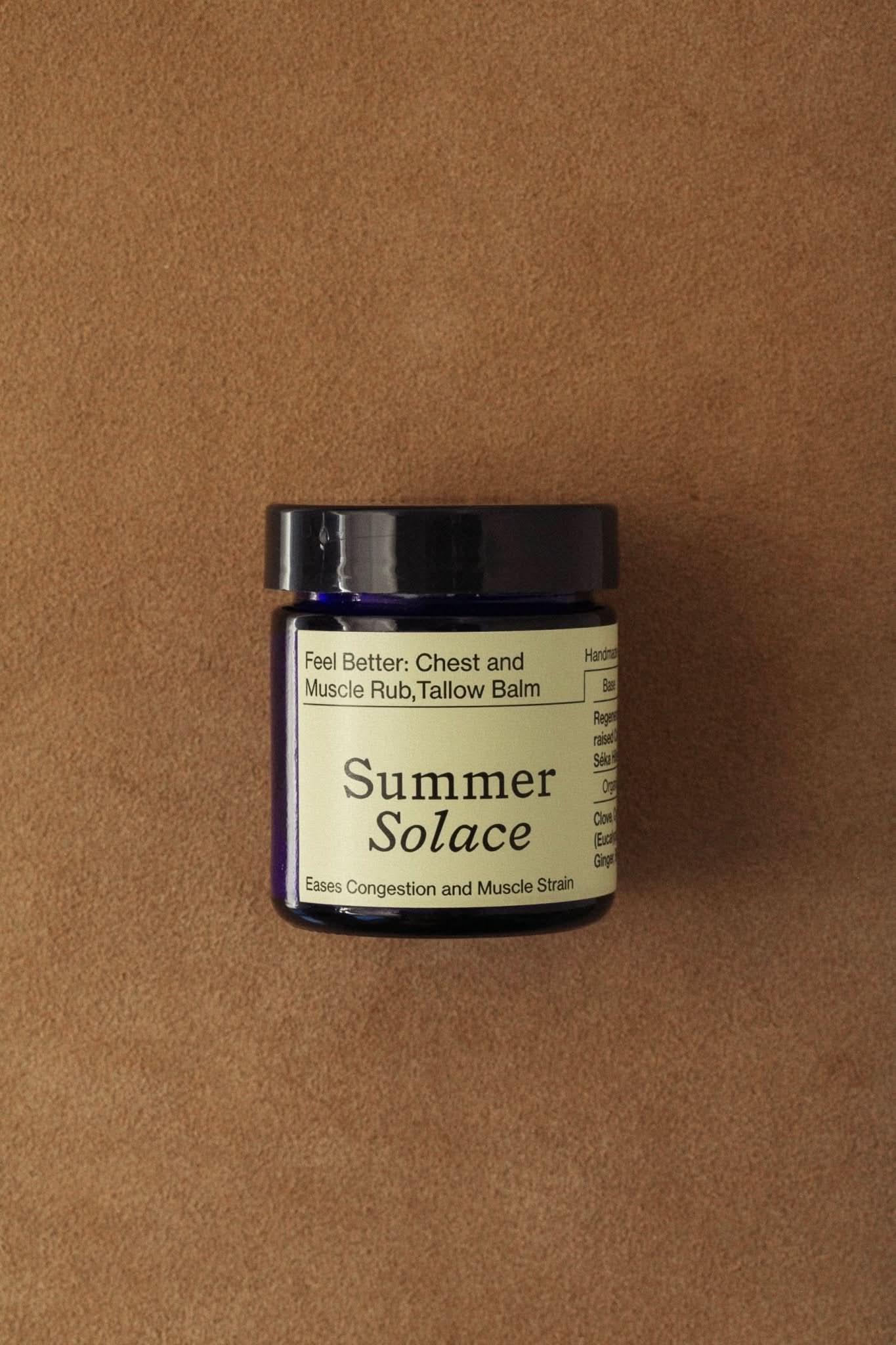 Summer Solace Tallow Tallow Balm Small 50 mL Feel Better™ Balm – Chest &amp; Muscle Rub with Clove, Cypress &amp; Turmeric