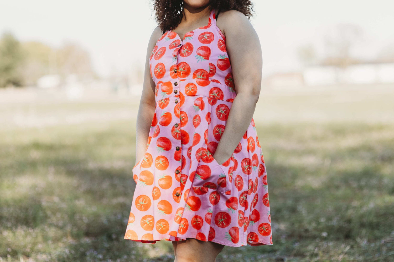Field Day Dress Bedding Dress in Tomato