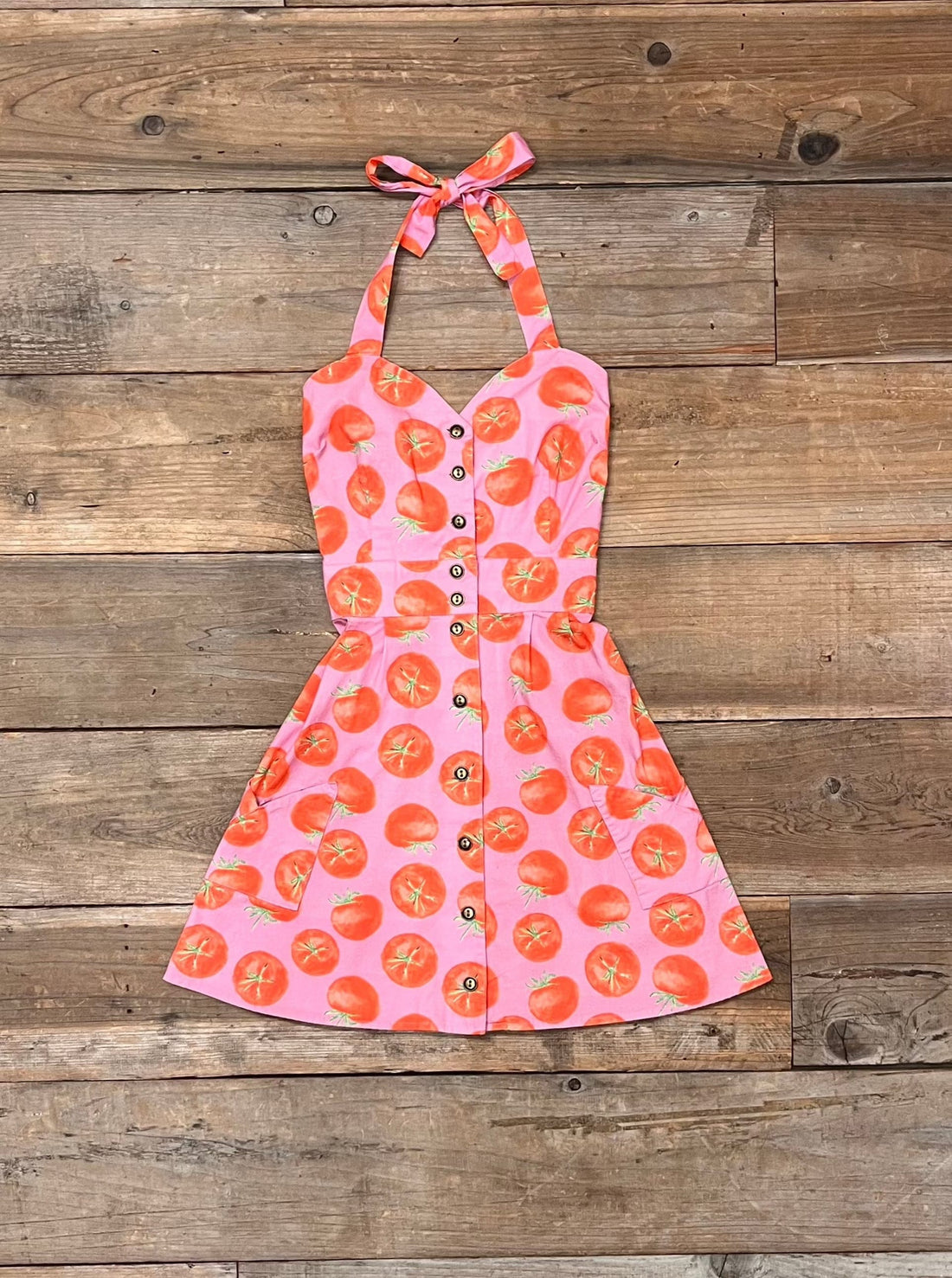 Field Day Dress Bedding Dress in Tomato