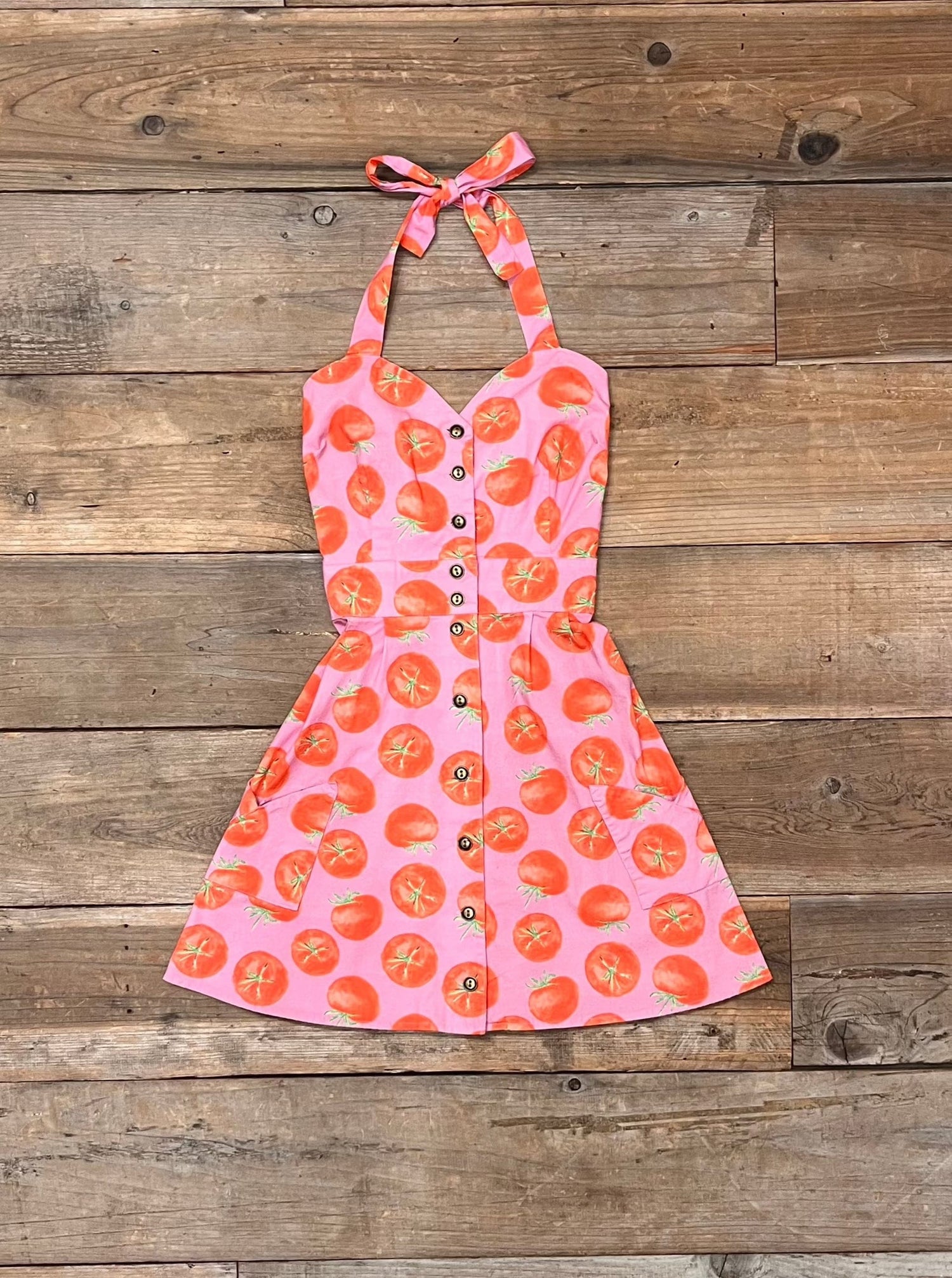 Field Day Dress Bedding Dress in Tomato