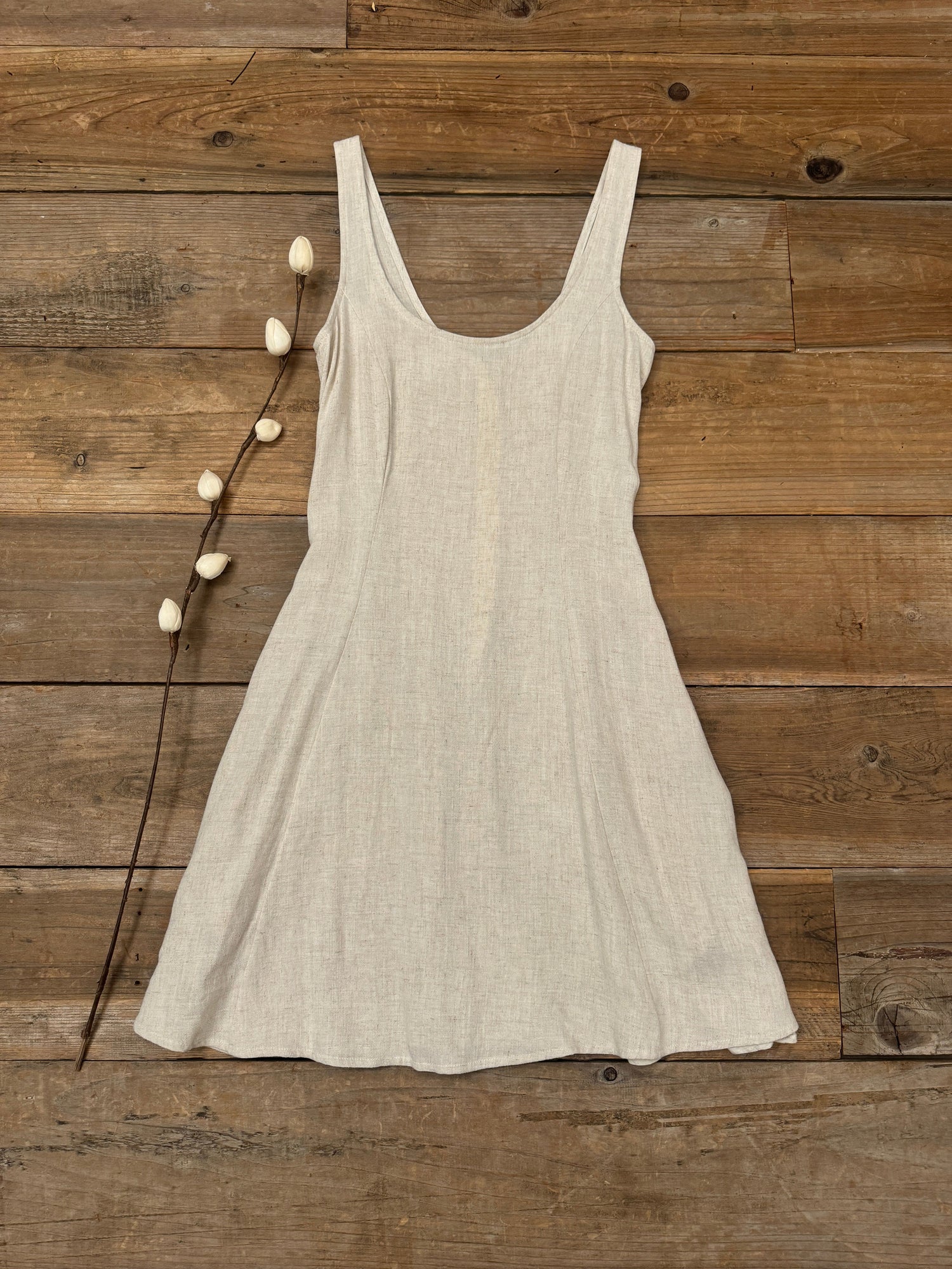 Field Day Dress XS Delana Dress in Oat Linen