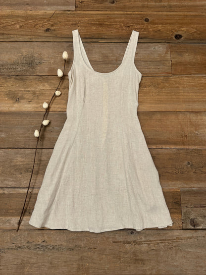 Field Day Dress XS Delana Dress in Oat Linen