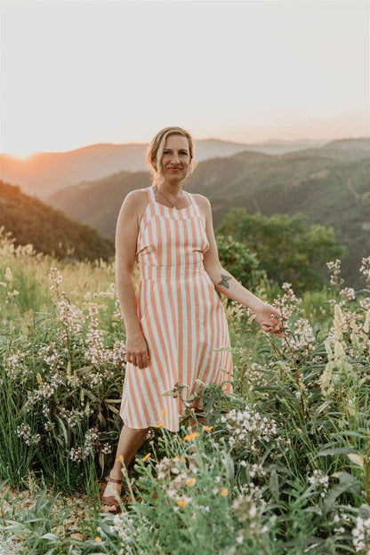 Field Day Dress Juniper Dress in Pink Stripe