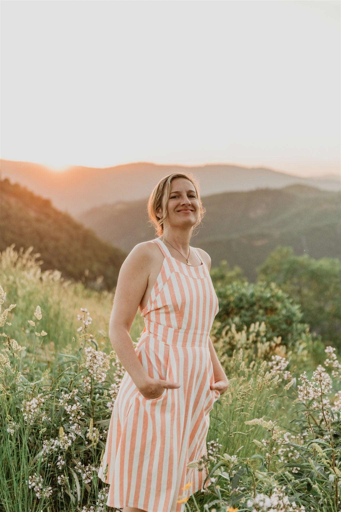 Field Day Dress Juniper Dress in Pink Stripe
