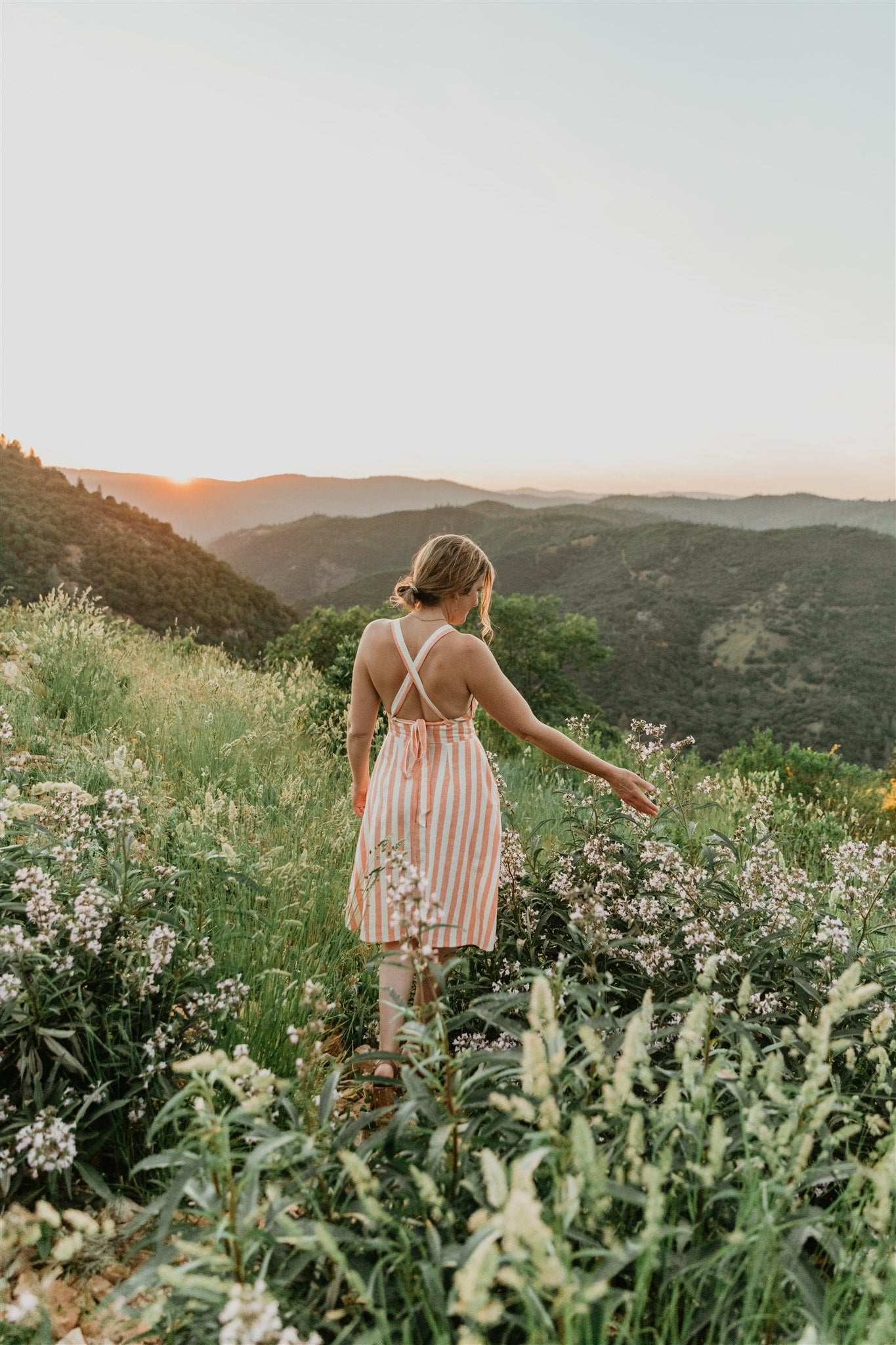 Field Day Dress Juniper Dress in Pink Stripe