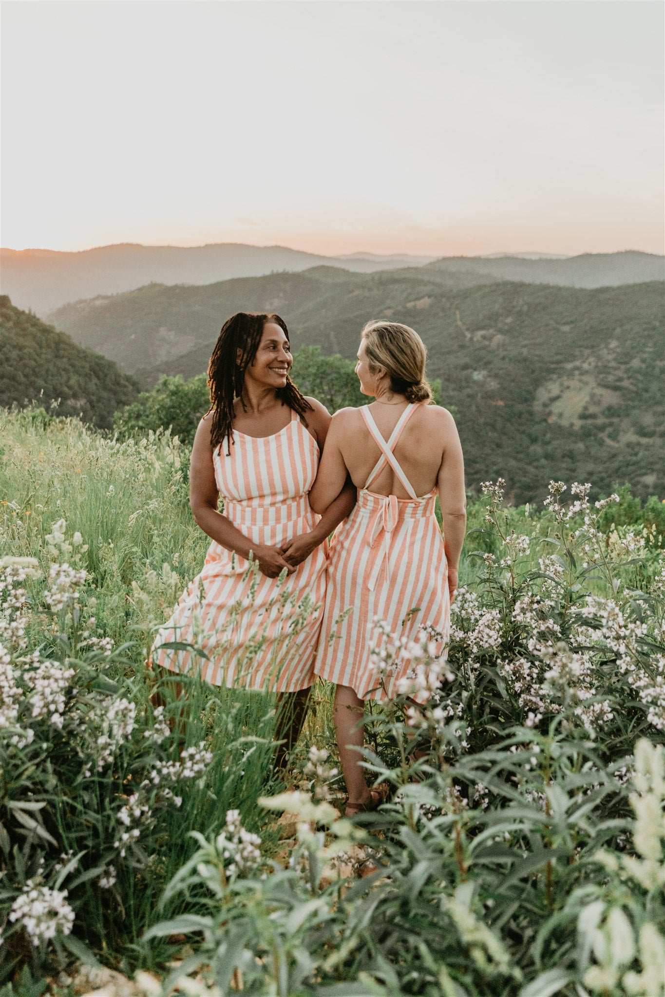 Field Day Dress Juniper Dress in Pink Stripe