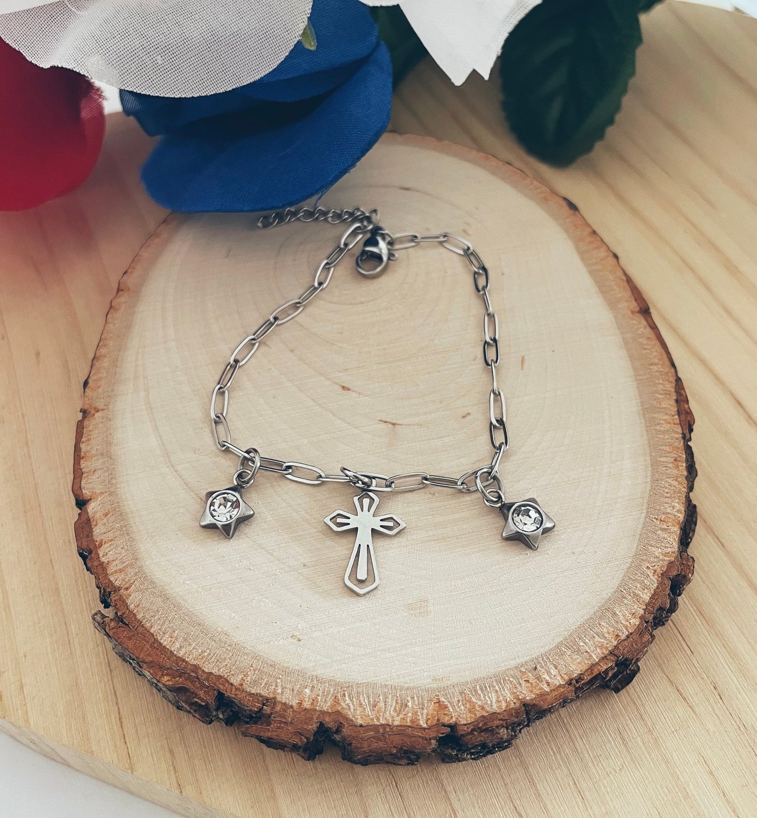 Christ Is Light Bracelet • Silver Stainless Steel