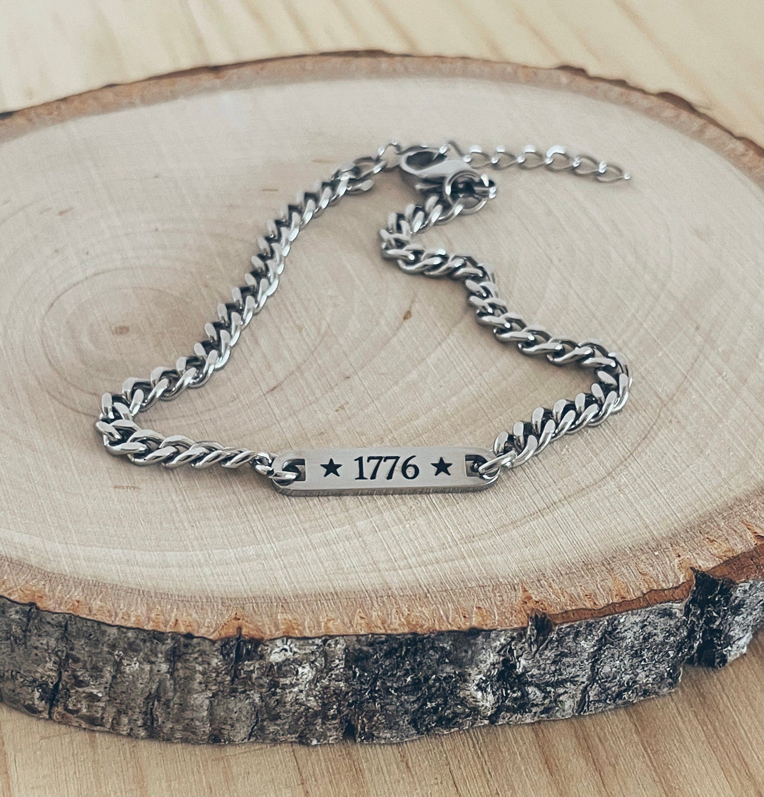 1776 Dainty Stainless Steel Bracelet