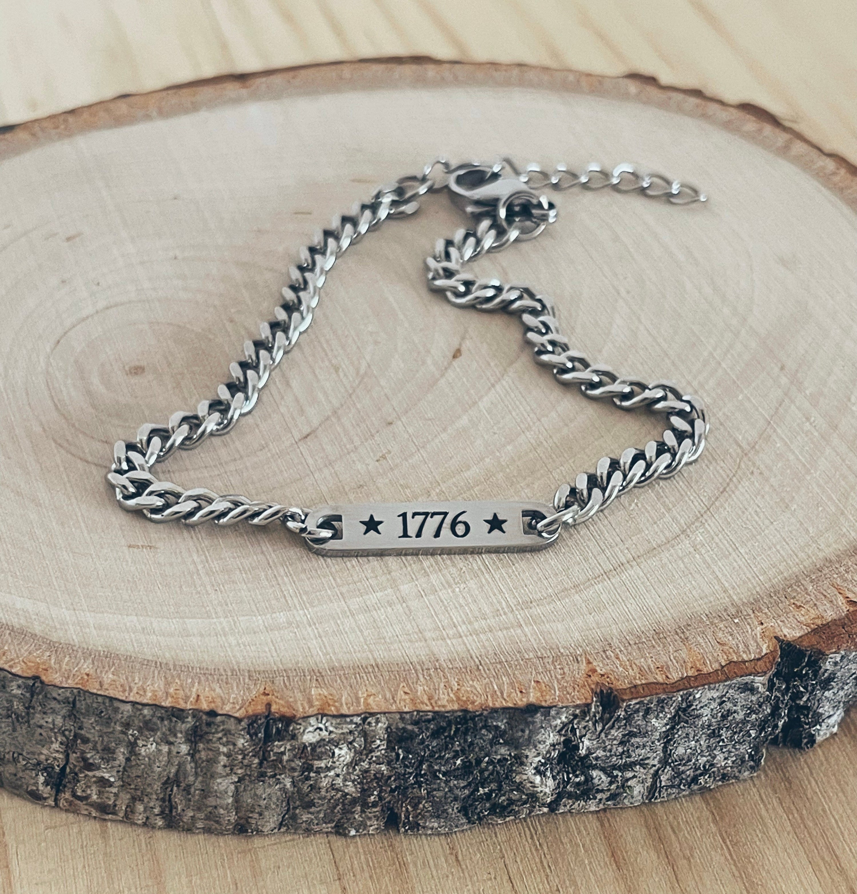 1776 Dainty Stainless Steel Bracelet