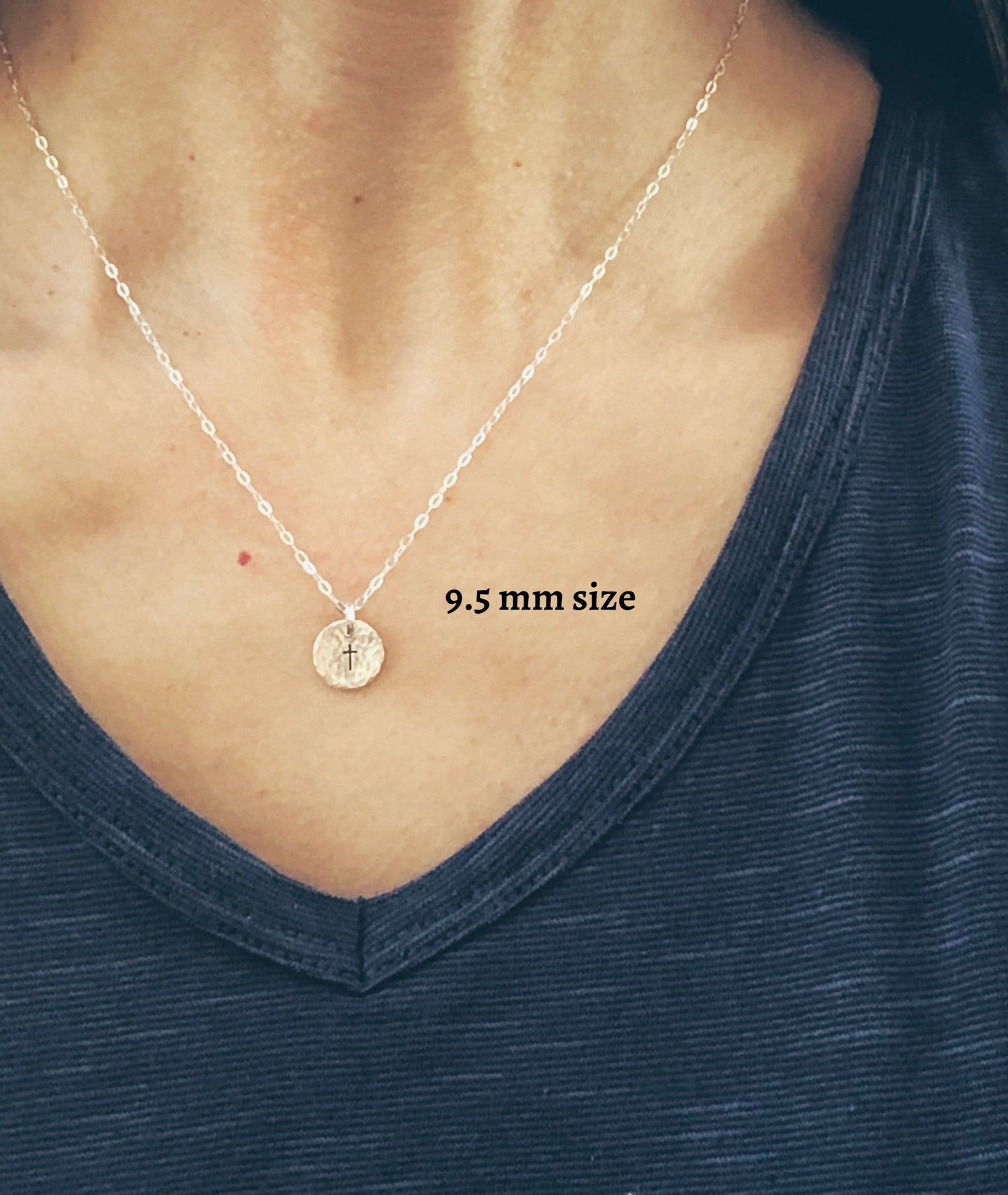 Small cross necklace