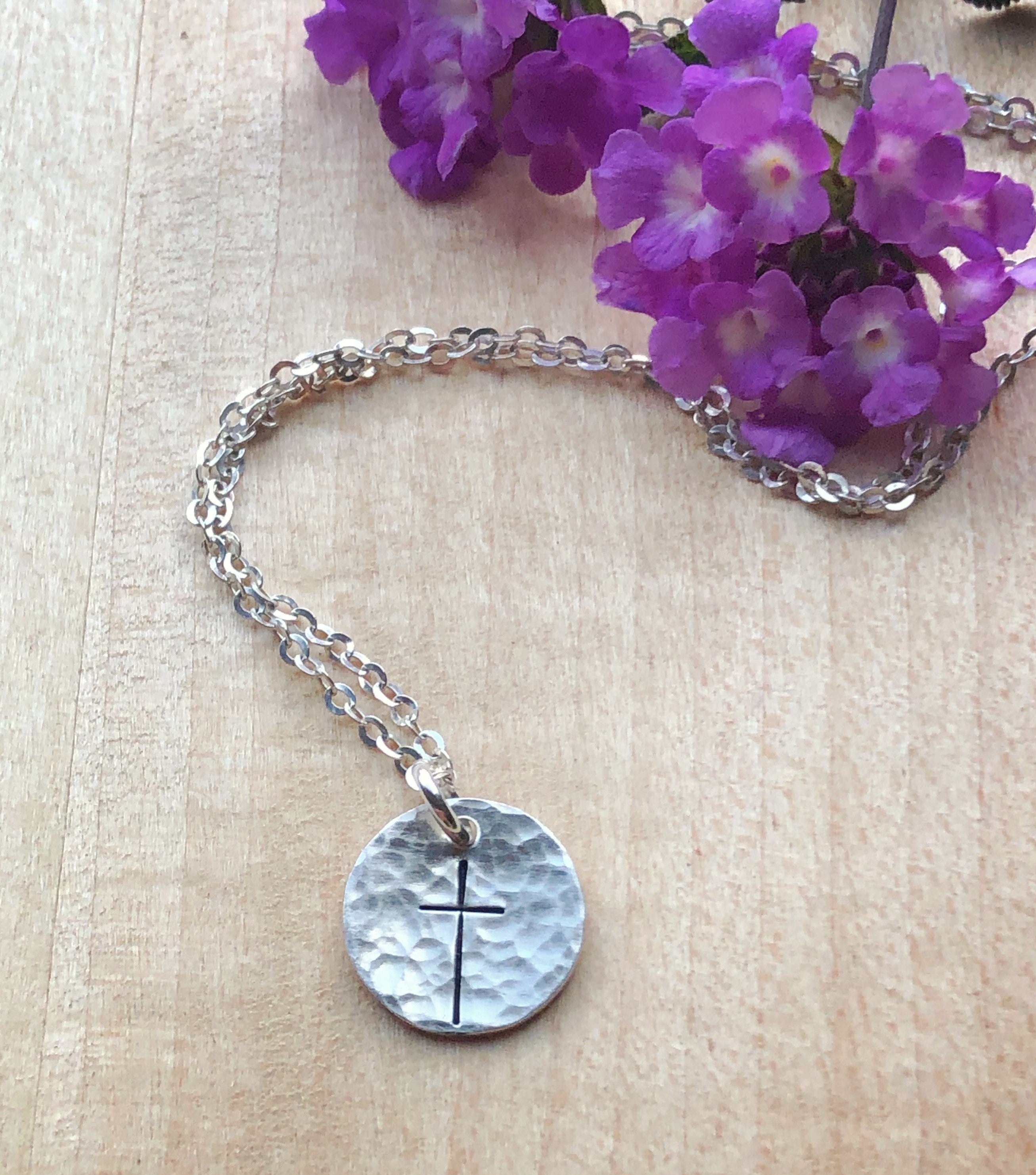 Small cross necklace