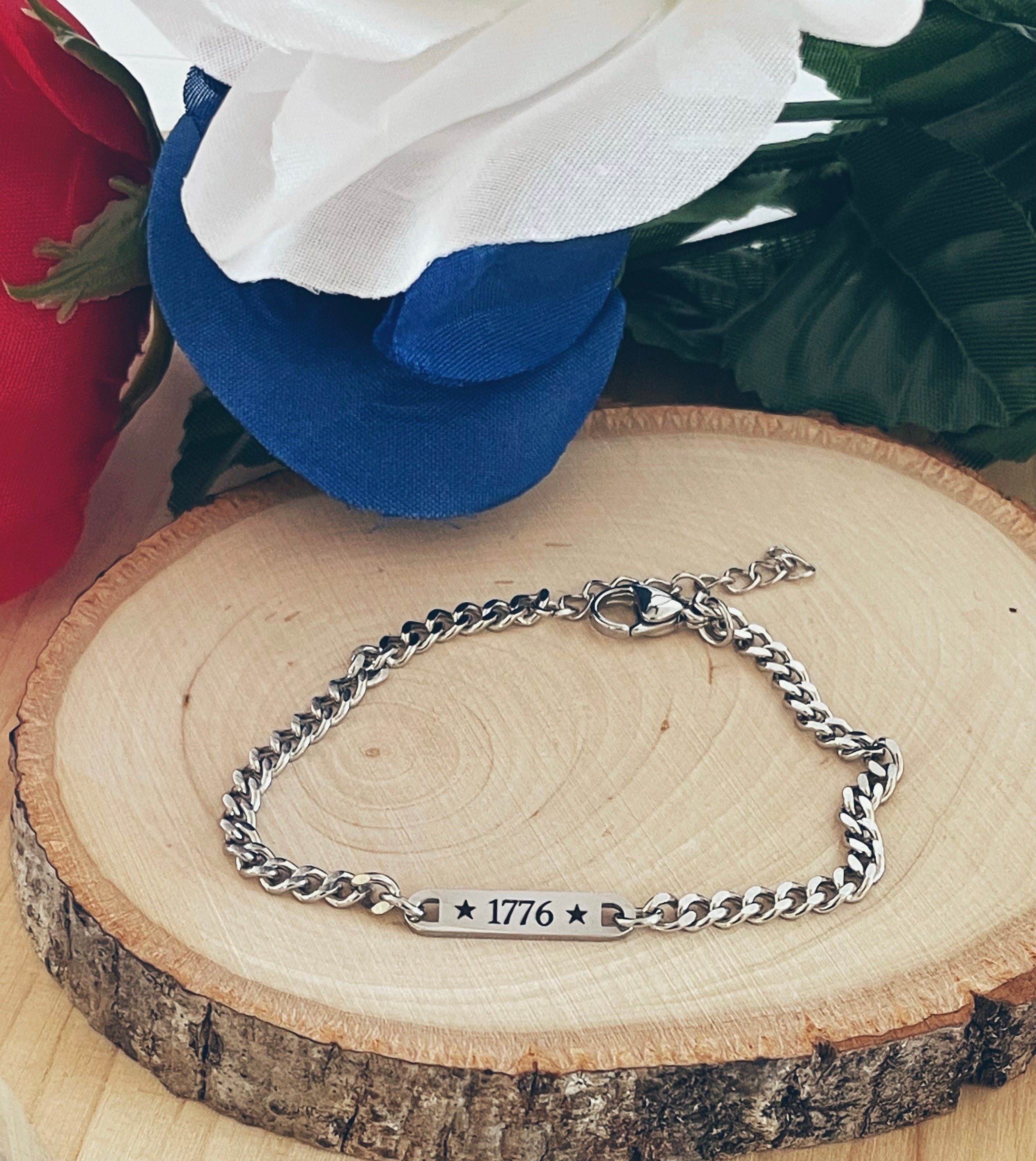 1776 Dainty Stainless Steel Bracelet