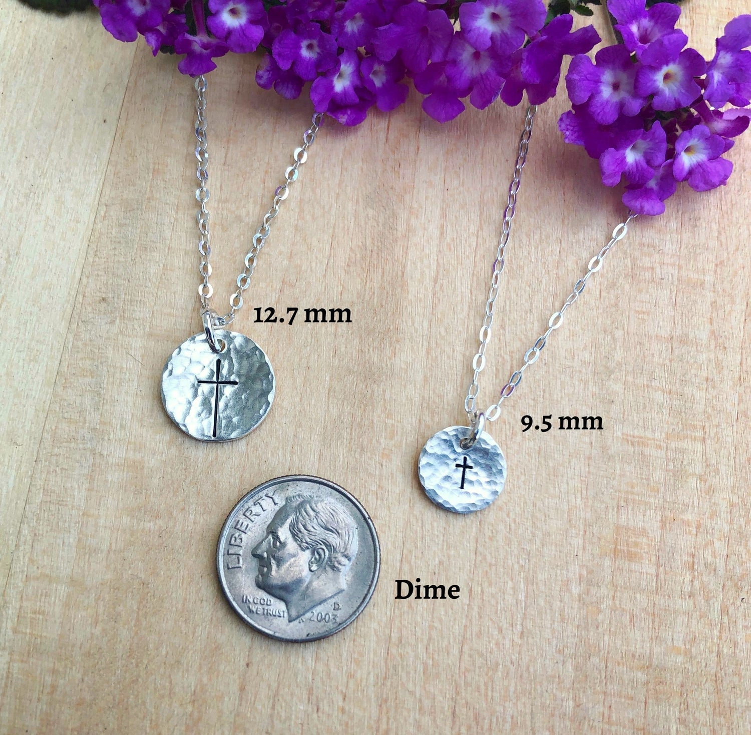 Small cross necklace