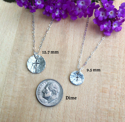 Small cross necklace