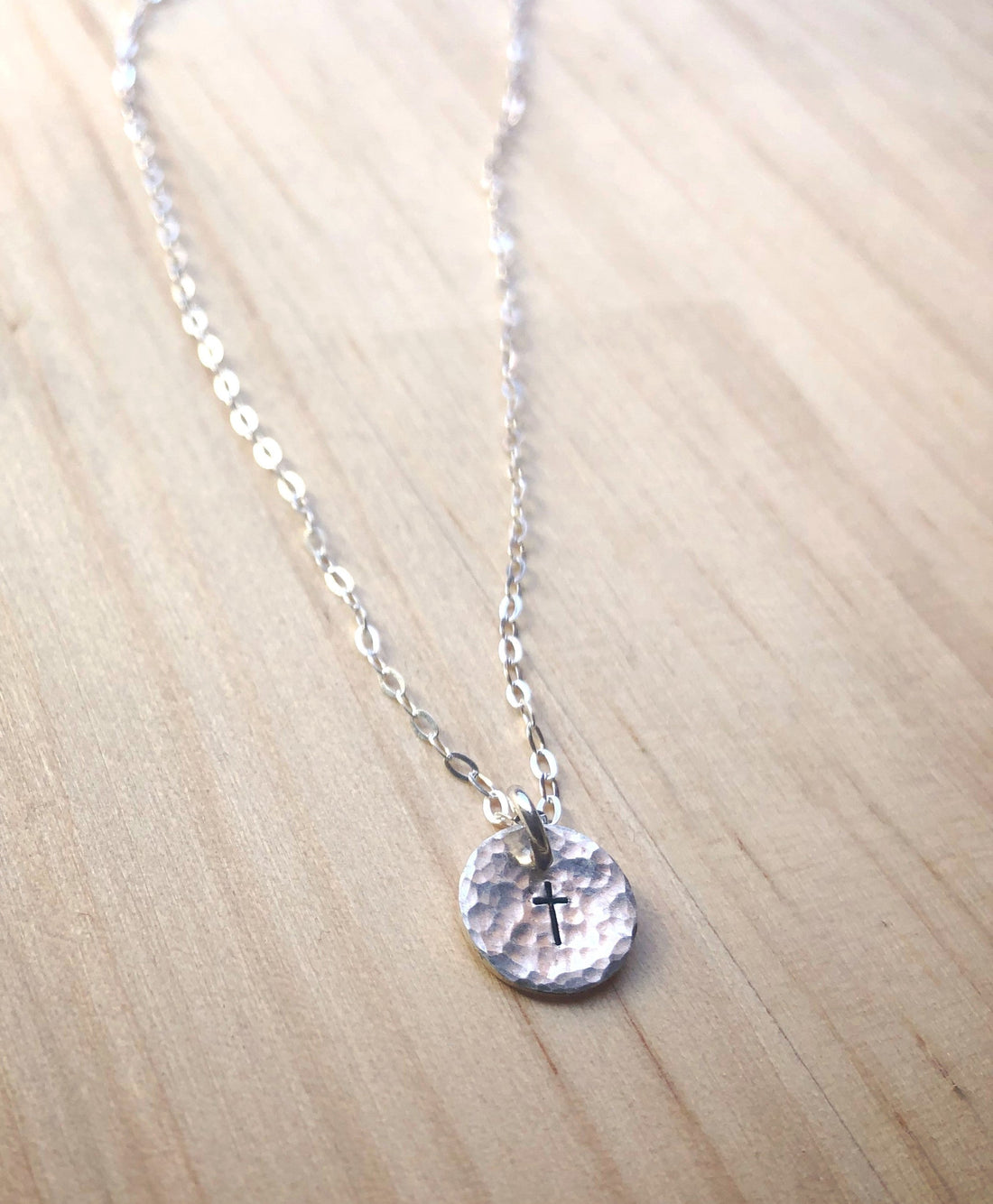 Small cross necklace