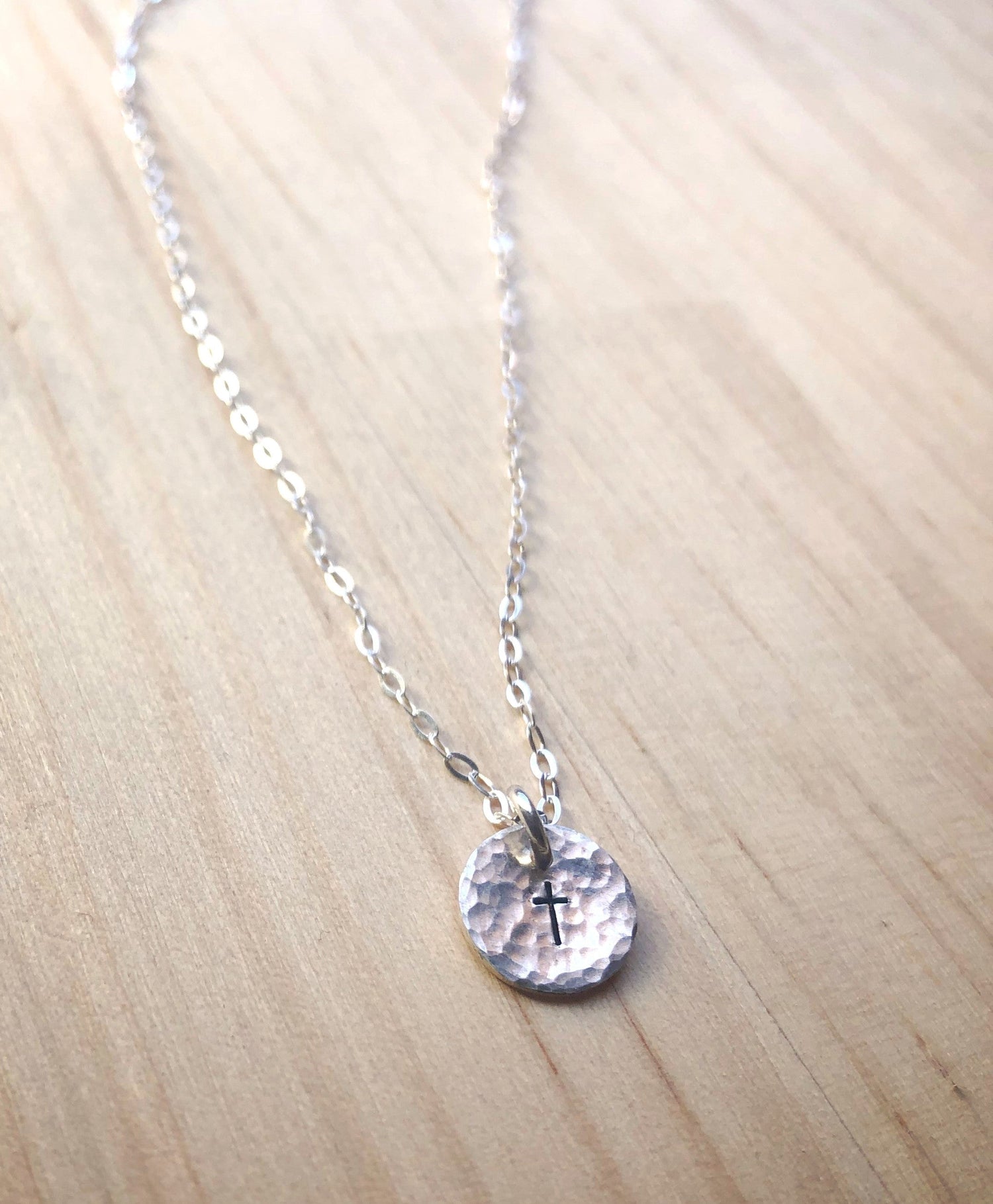 Small cross necklace