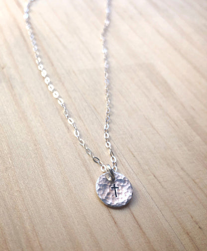 Small cross necklace