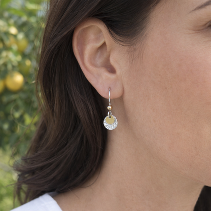 Dainty Mixed Metal Everyday Earrings